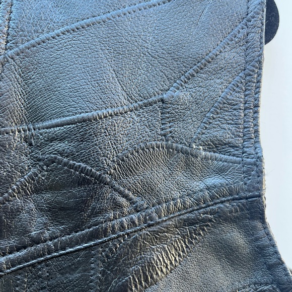 Leather Motorcycle Vest - Picture 5 of 8
